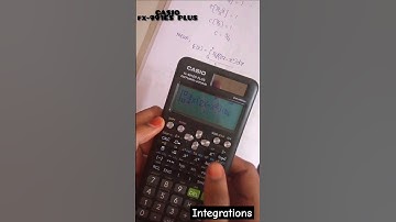 integration in CASIO fx-991ES PLUS#scientific #calculations#casiocals#integration #calculator #maths