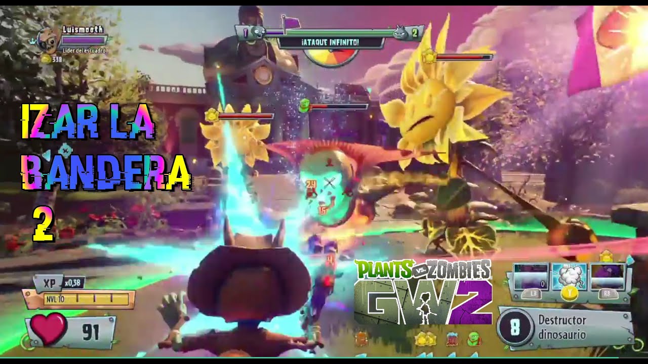2 Contra Los Jefes : Iza la Bandera del Poder | Plants vs Zombies GW (2 ...