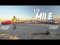 C8 CORVETTE VS GT500 TRACK PACK 1/2 MILE - TOP SPEED TEST!