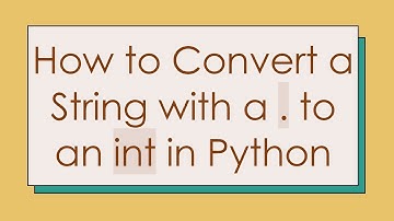 How to Convert a String with a . to an int in Python