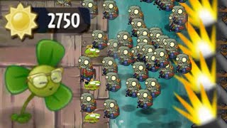Plants vs Zombies 2 - Only Blover and Springbean in Last Stand Pirate Seas Day 22