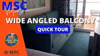 MSC Virtuosa Wide Angled Balcony Tour