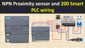 NPN Proximity Sensor and Delta 200 Smart PLC Wiring Connection Diagram