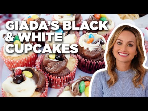 how-to-make-giada's-black-and-white-cupcakes-|-food-network