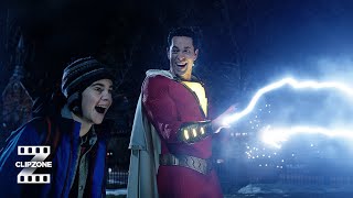 Shazam | New Superpowers! | ClipZone: Heroes & Villains