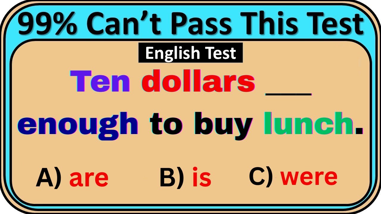 English Grammar Quiz Challenge 🎓 99% Fail This Grammar Test ️ - YouTube