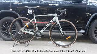 Roadbike Twitter Stealth Pro Carbon Sram Rival Disc Clean Cable