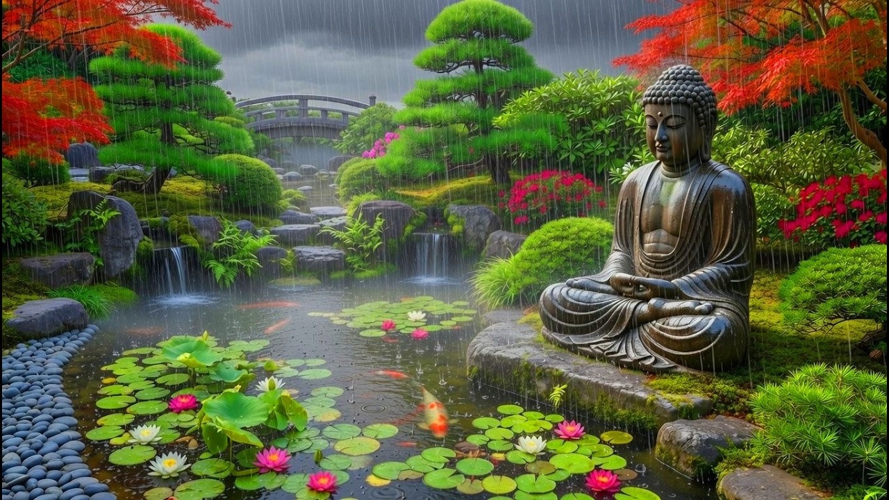 🔴 Tiếng Mưa Và Nhạc Thiền Cho Không Gian Thiền Định