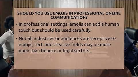 Should You Use Emojis In Professional Online Communication? - Everyday-Networking