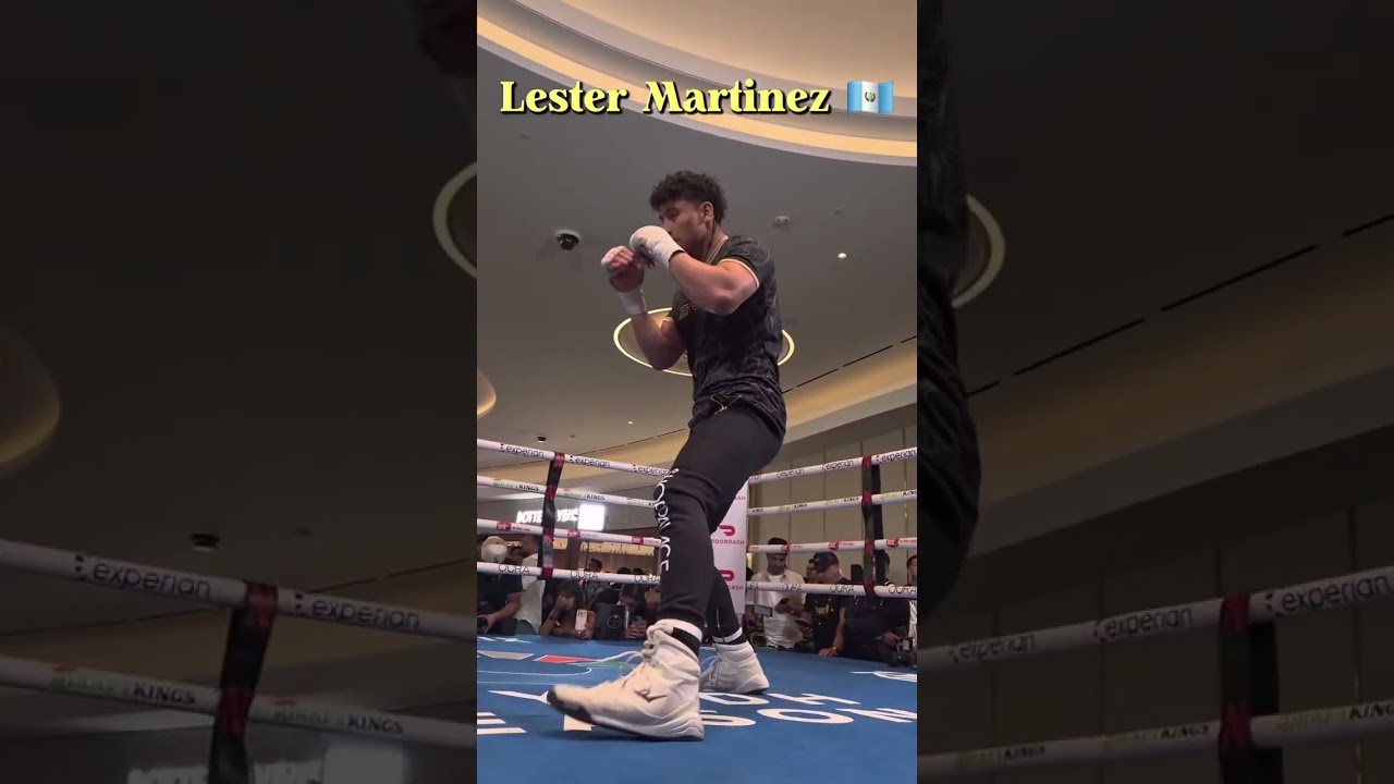 Lester Martinez representa a Guatemala 🇬🇹 Canelo vs Crawford media workout