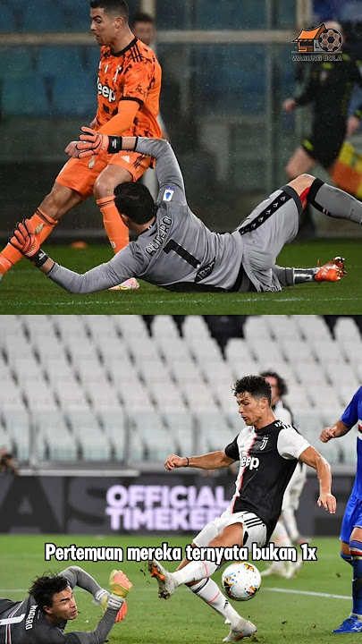 Ronaldo's shot was saved by Emil Audero🧤