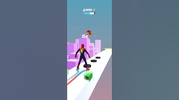 SPIDERMAN SKATER STACKER GAMEPLAY WALKTHROUGH | ANDROID,iOS MOBILE | SUPER HERO | #SHORTS GAMES