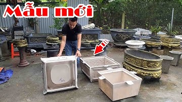 Ra mắt bộ khuôn chậu Vuông rộng 70cm Composite có lòng trong cả chân và chậu -Tặng quà trị giá 250k