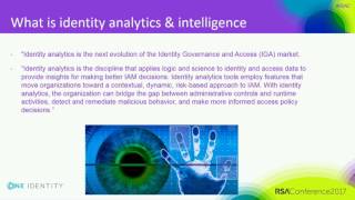 Deconstructing Identity Analytics for Higher Risk Awareness