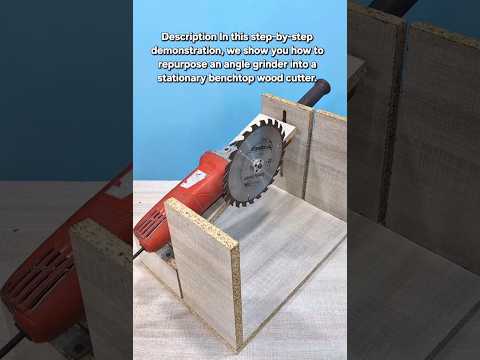 How to Build a Custom Benchtop Wood Saw from an Angle Grinder