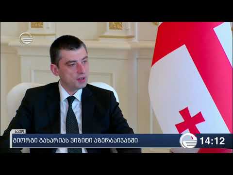 პრემიერ-მინისტრი აზერბაიჯანის პრეზიდენტს შეხვდა