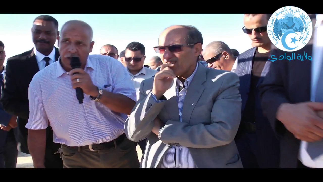 والي ولاية الوادي - معاينة مشروع انجاز الطريق دوار الماء - النخلة على مسافة 12.5 كلم