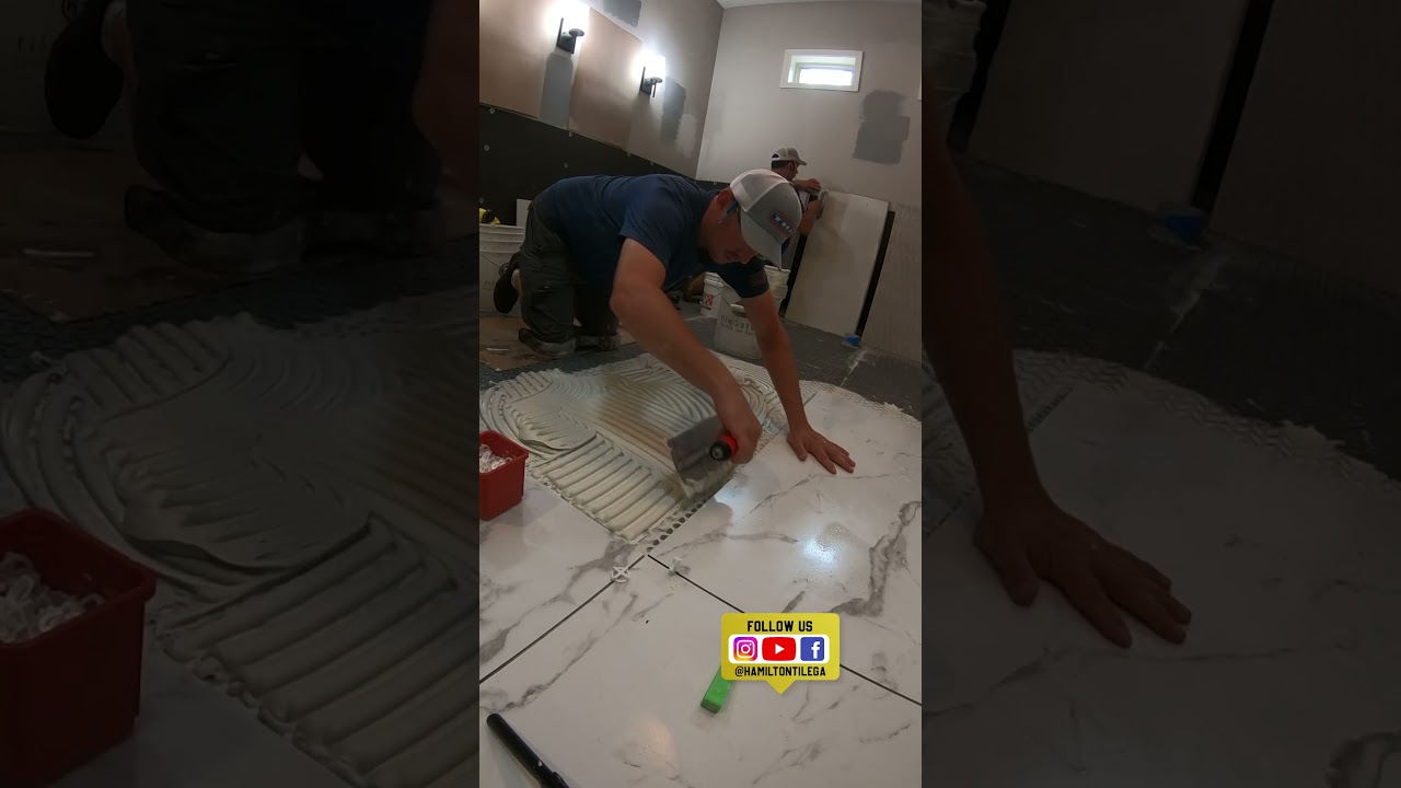 BIG OL' TILE Install: Woodstock, GA master bathroom remodel!