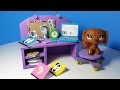 DIY LPS Doll Computer Desk PLUS Accessories Alarm Clock, Notebooks, Calculators