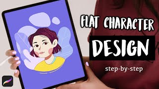 How to Create a Flat Character Design in Procreate (From a Reference Photo)