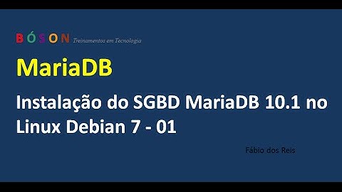 Instalação do MariaDB (SGBD) no Linux Debian