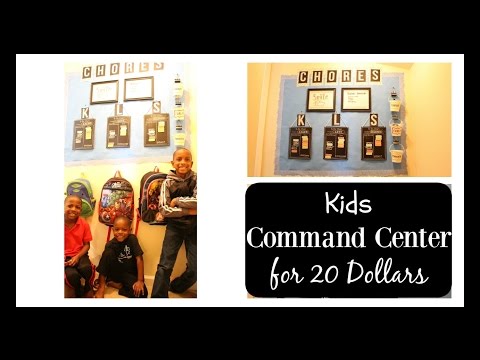 Kids Chore Chart and Command Center for $20