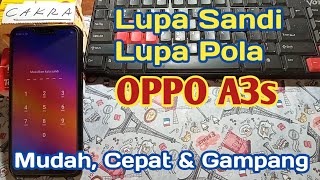 Atasi Lupa Pola Oppo A3s (CPH1803) menggunakan metode Find My Device