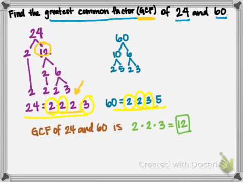 Whats The Greatest Common Factor Of 24 And 60? Exploring Number ...