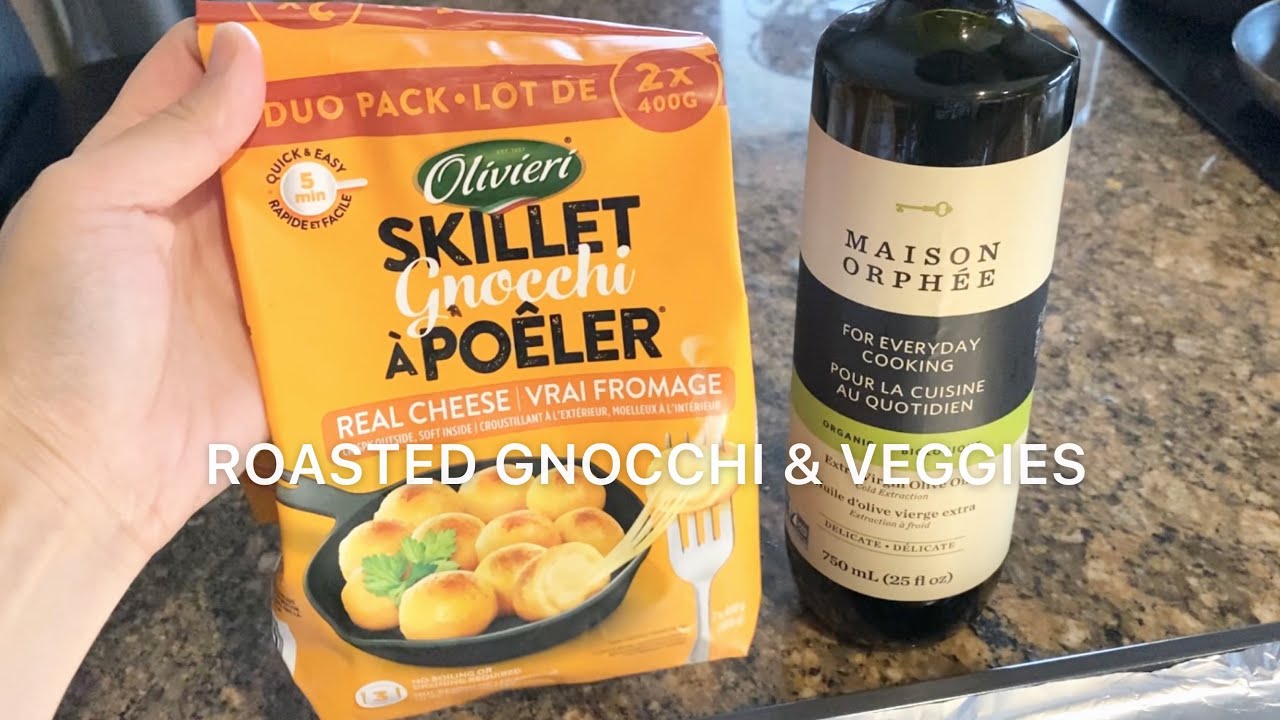 Super Easy Roasted Gnocchi & Veggies (Costco Skillet Cheese Gnocchi