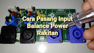 Tutorial pemasangan input balance pada power amplifier.