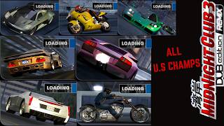 Midnight Club 3 DUB Edition REMIX: All US Champs races (190th Video Special!)
