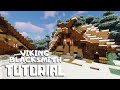 Minecraft: How to Build a Viking Blacksmith (Snowy Viking Village Tutorial)