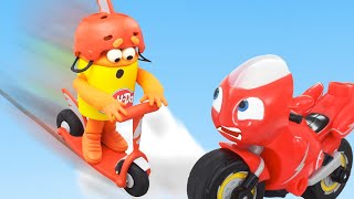 Crazy Stunt Competition 🏍️ Ricky Zoom x Play-Doh | The Play-Doh Show | Play-Doh Official