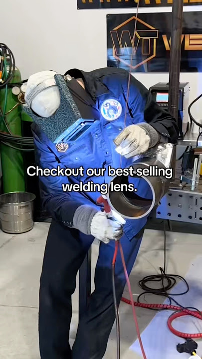 TIG welding this carbon steel pipe to demo our best selling welding lens the High Visibility HD