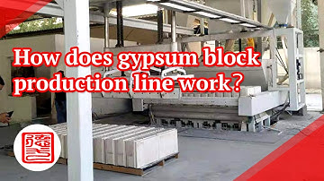Gypsum block wall｜gypsum block machine｜gypsum block production line ｜ gypsum block #gypsumblock