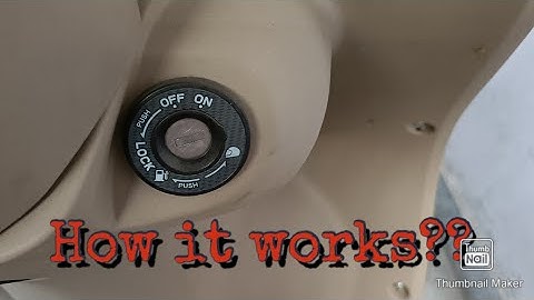 How the lock of Jupiter 2021 bs6  works??Zx variant.