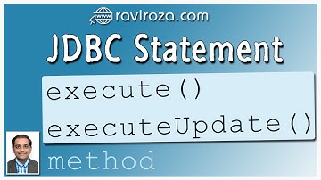 JDBC Statement execute() and executeUpdate() method (Gujarati)