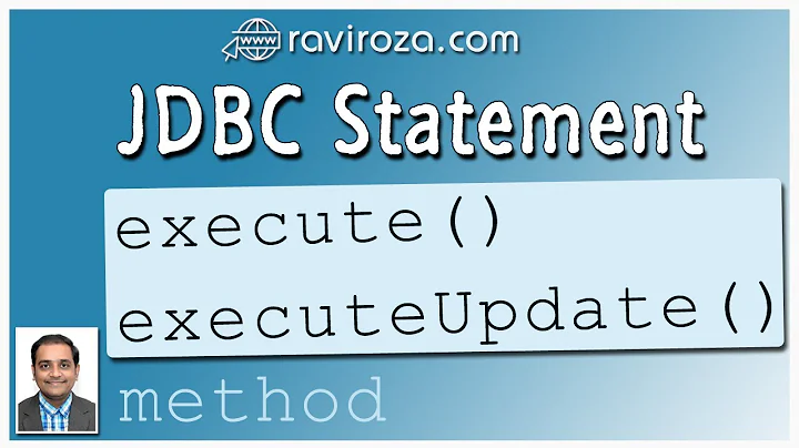 JDBC Statement execute() and executeUpdate() method (Gujarati)