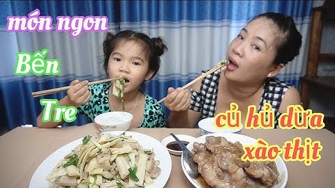 Món ngon quê nhà..củ hủ dừa xào thịt ba rọi giòn giòn,ngọt ngây..|Út Duyên Miền Tây