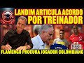 Vai cair landim articula acordo com conselho por treinador  flamengo procura jogador colombiano e