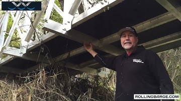 What makes a RollingBarge com aluminum bridge so strong 2022