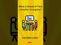 what is Ahead of time compiler in angular?