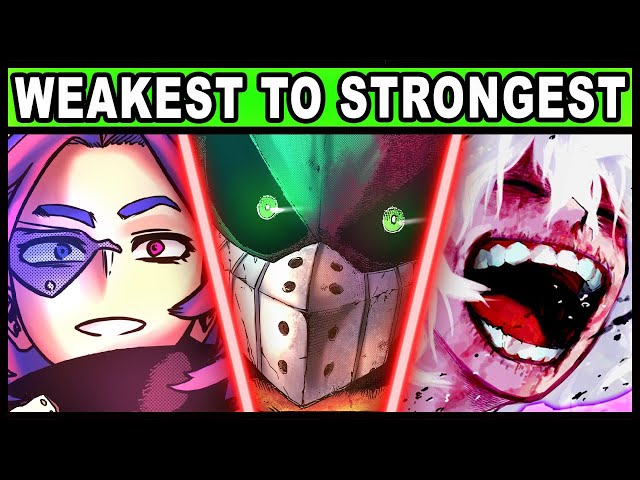 The 15 Strongest Characters in My Hero Academia, Ranked