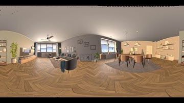 360 Degrees Video in Equirectangular Format (Half with Holes)