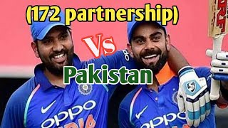 King Kohli & Rohit Sharma great winning partnership against Pakistan in Asia cup 2012!!!!