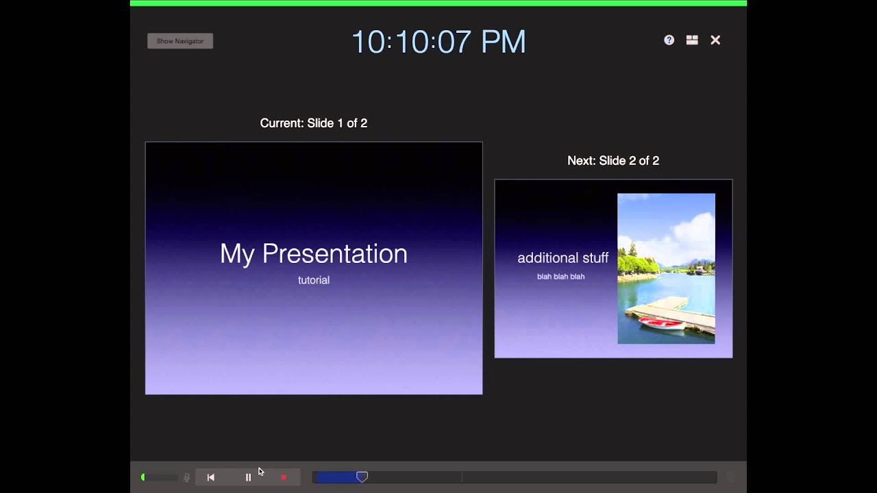 can you make a keynote presentation into a movie