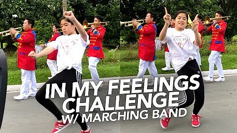 In My Feelings Challenge With Marching Band | Ranz and Niana