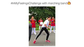 In My Feelings Challenge With Marching Band | Ranz and Niana