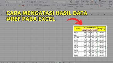 Cara Mengatasi Hasil REF Pada Excel