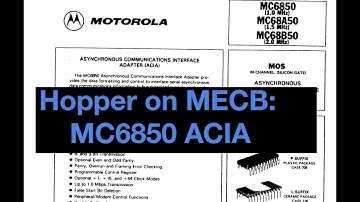 Hopper on the MECB 6502 - MC6850 ACIA